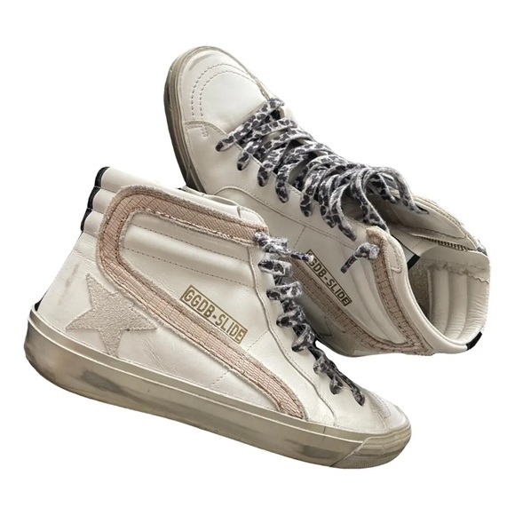 High Top Slide Golden Goose Sneakers - Size 40 - Picture 4 of 6